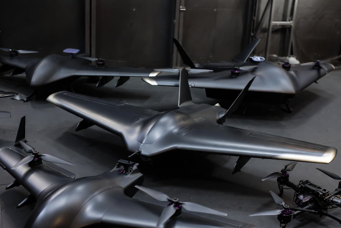Manta-Ray UAV — composite low-observable airframe.